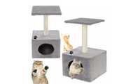 DRAPAK Dla Kota Kotka kotów Wieża Legowisko Domek Myszka sizal 61cm