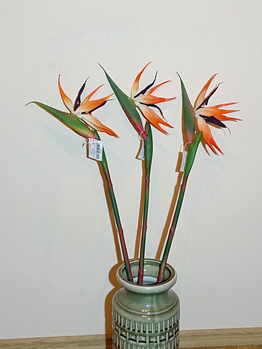 Sztuczny kwiat Strelitzia z 85 cm