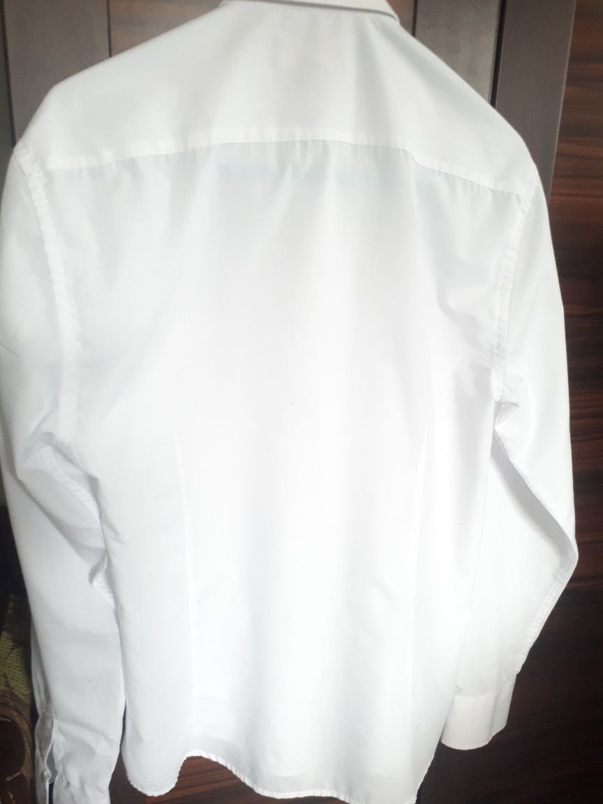 Koszula biała młodzieżowa do garniturunitu