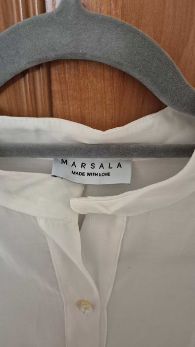 Sukienka biała Marsala wiskozowa