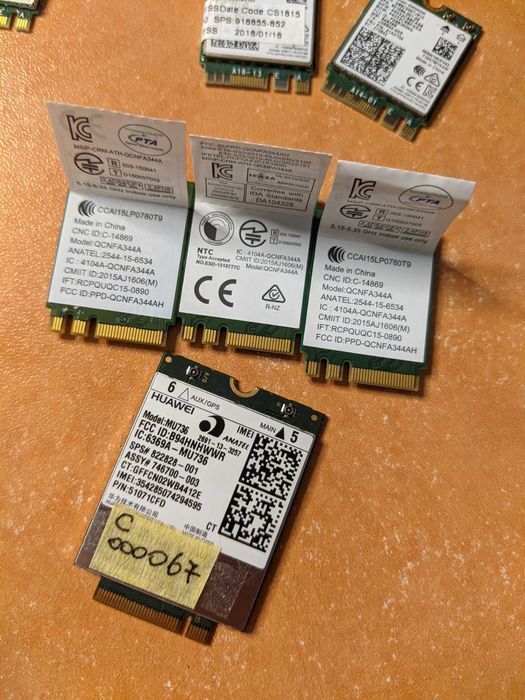 Wi Fi модулі для ноутбука. LTE модулі Intel 8260/8265, QCNFA344A