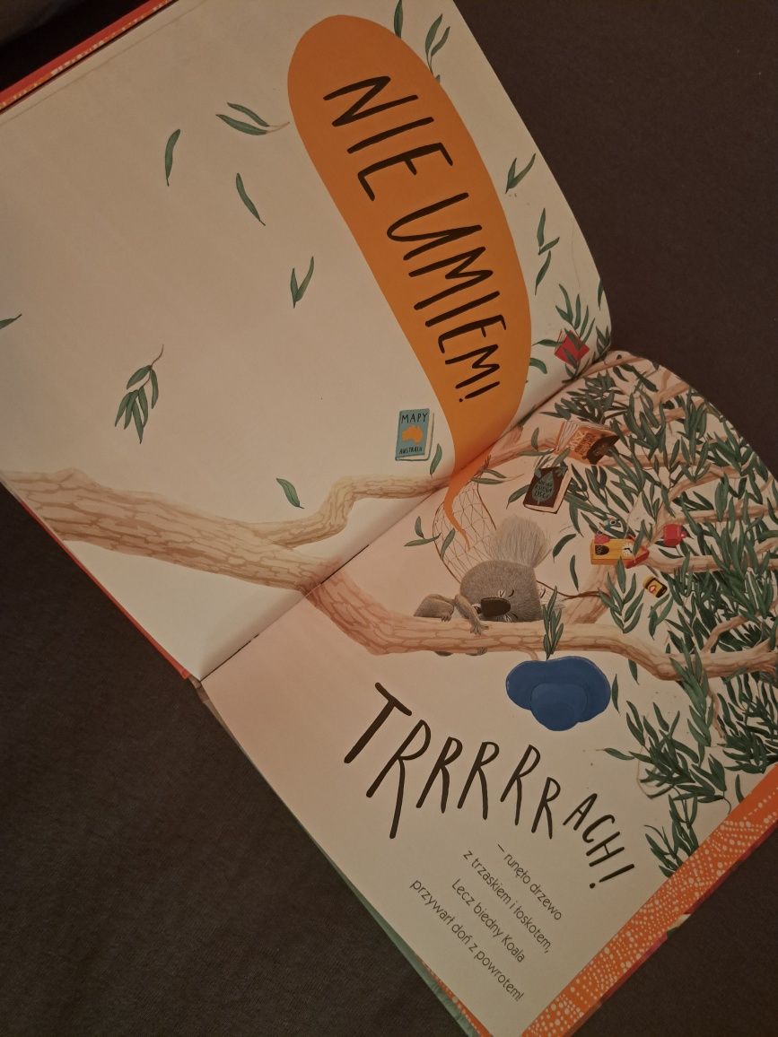 Koala który się trzymal