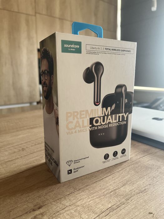 Наушники с микрофоном TWS Anker SoundCore Liberty Air 2 Black