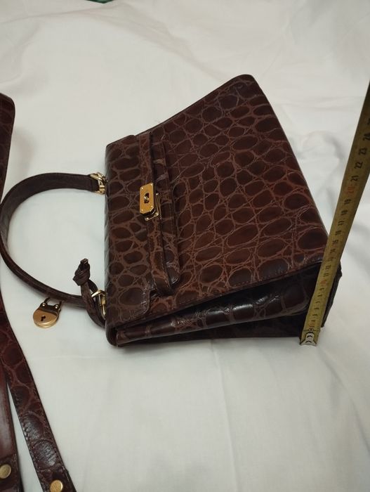 Сумка шкіра Биркин крокодил,вінтажна