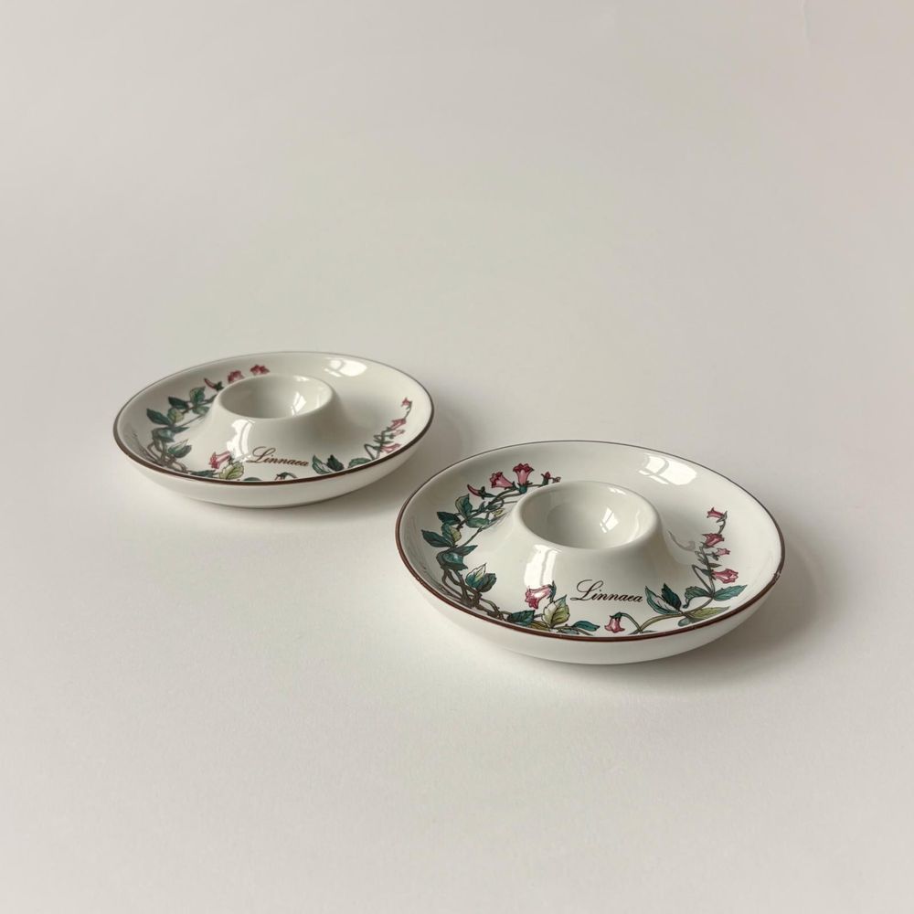 Villeroy & Boch Botanica, lata 80 dwa urocze podstawki do jajek
