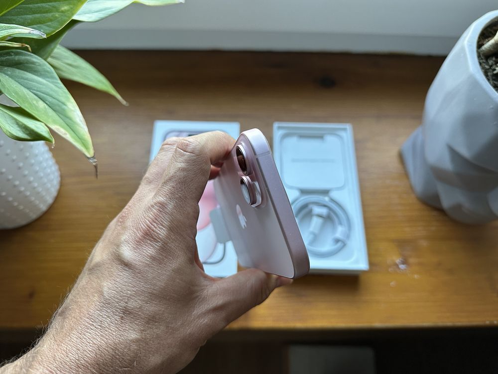  iPhone 15 128GB Pink I Bateria 91% I Stan idealny I Komplet