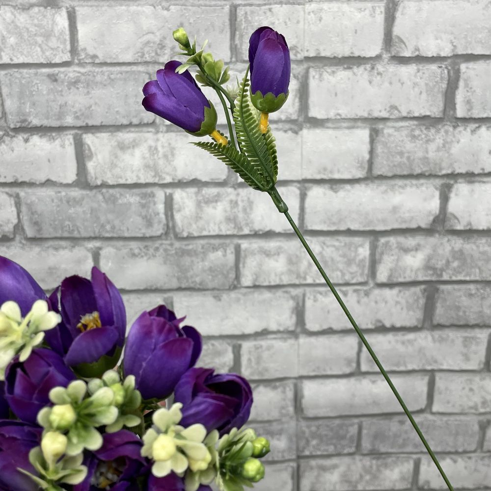 Krokus pik kwiatek , paczka 12 szt kolory kwiaty sztuczne