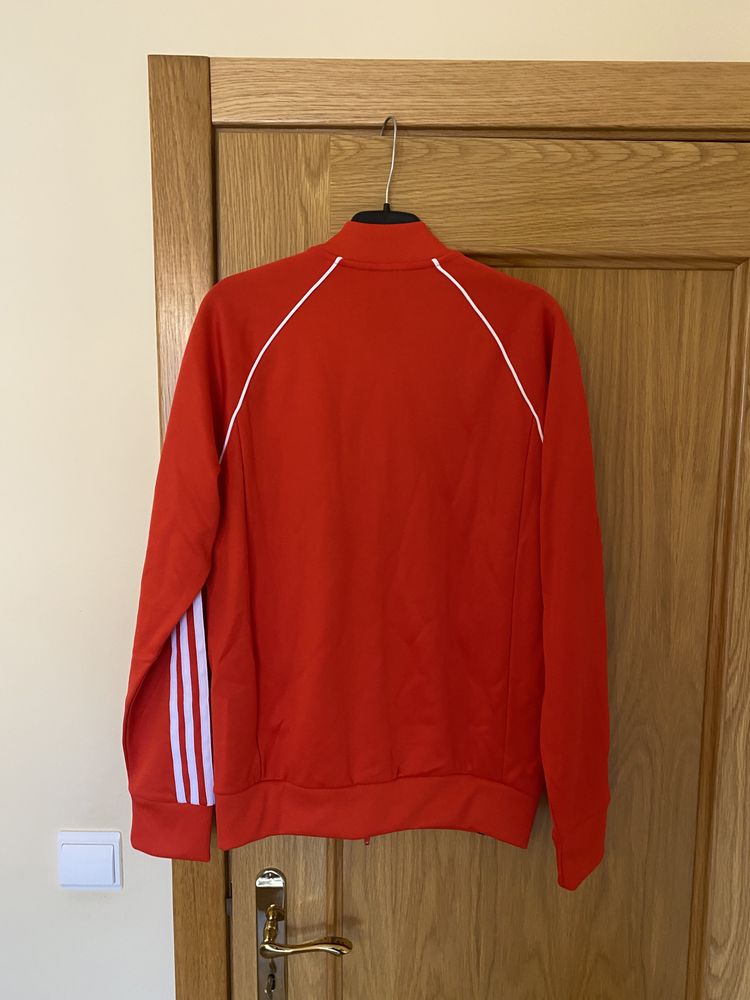 Casaco fecho vermelho adidas originals NOVO