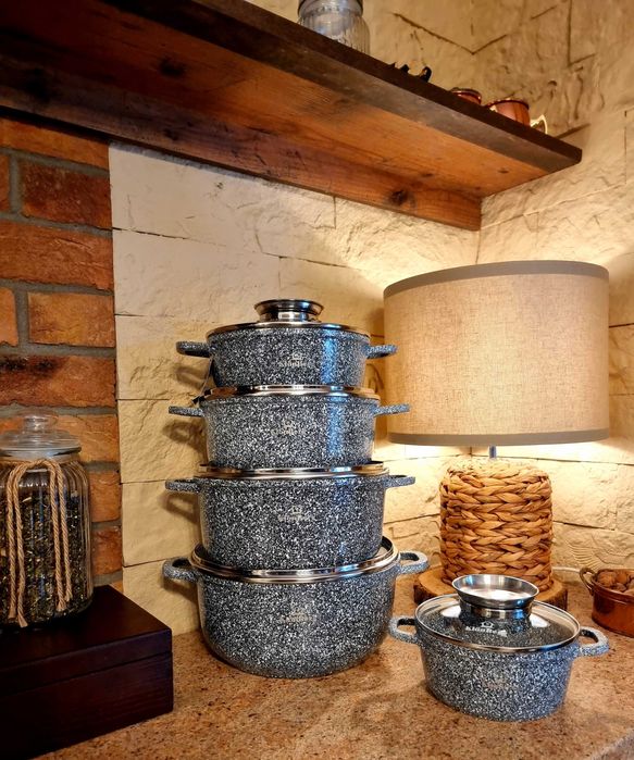 Garnki marmurkowe Klonberg / Zilner 5szt