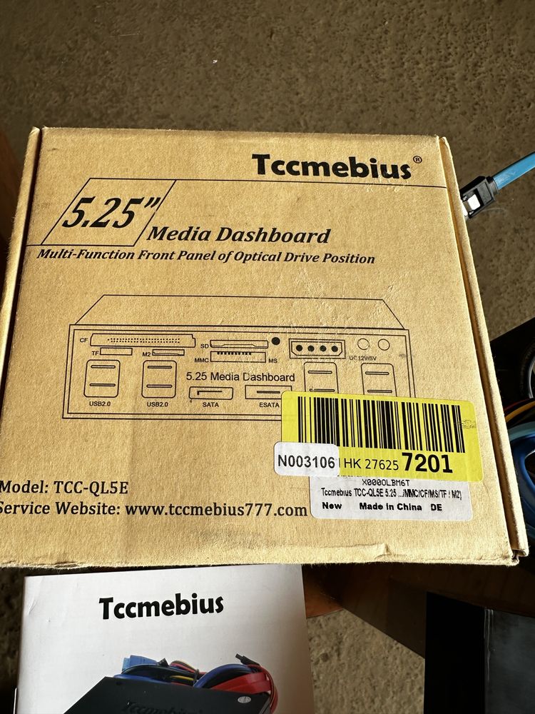 TCC-QL5E 5,25-дюймова багатофункціональна медіа-панель для ПК