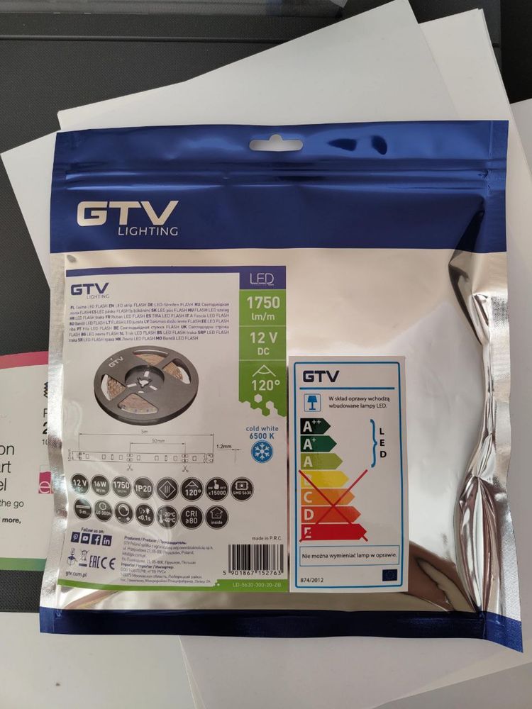 Taśma LED mocna 16w/m GTV