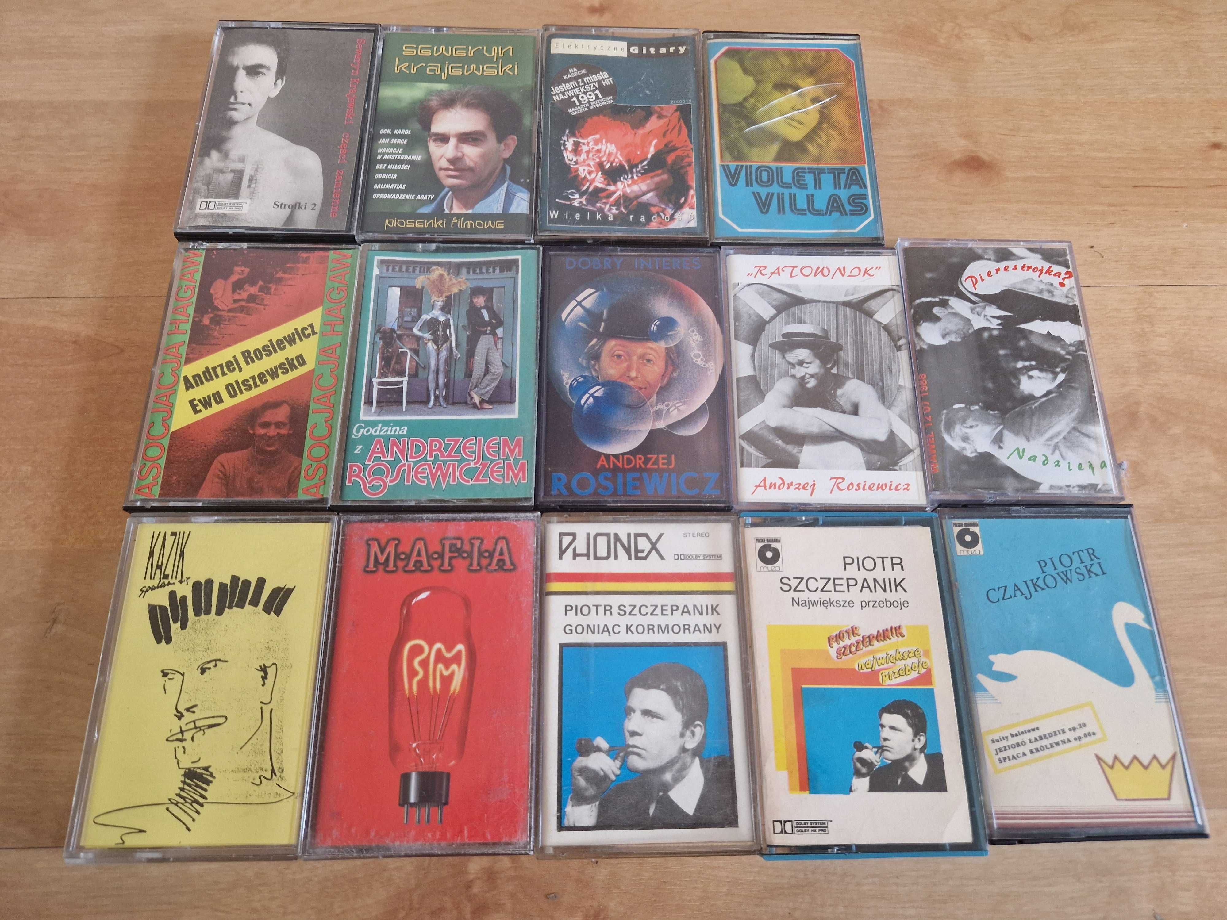 14 Kaset Magnetofonowych Polscy Wykonawcy Krajewski Rosiewicz E.Gitary