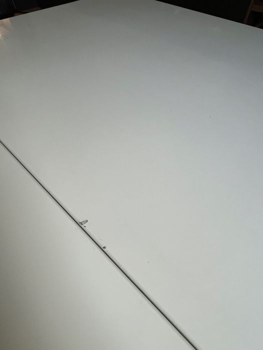 Stół rozkładany 120-160/80/75,5 biały plus krzesła