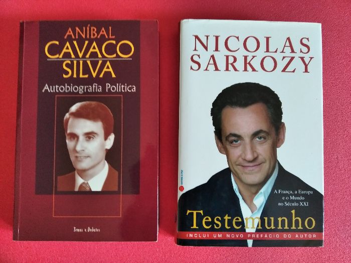 Biografias de Cavaco Silva, Miterrand, Sarkozy, Gandhi; Tse Tung,etc