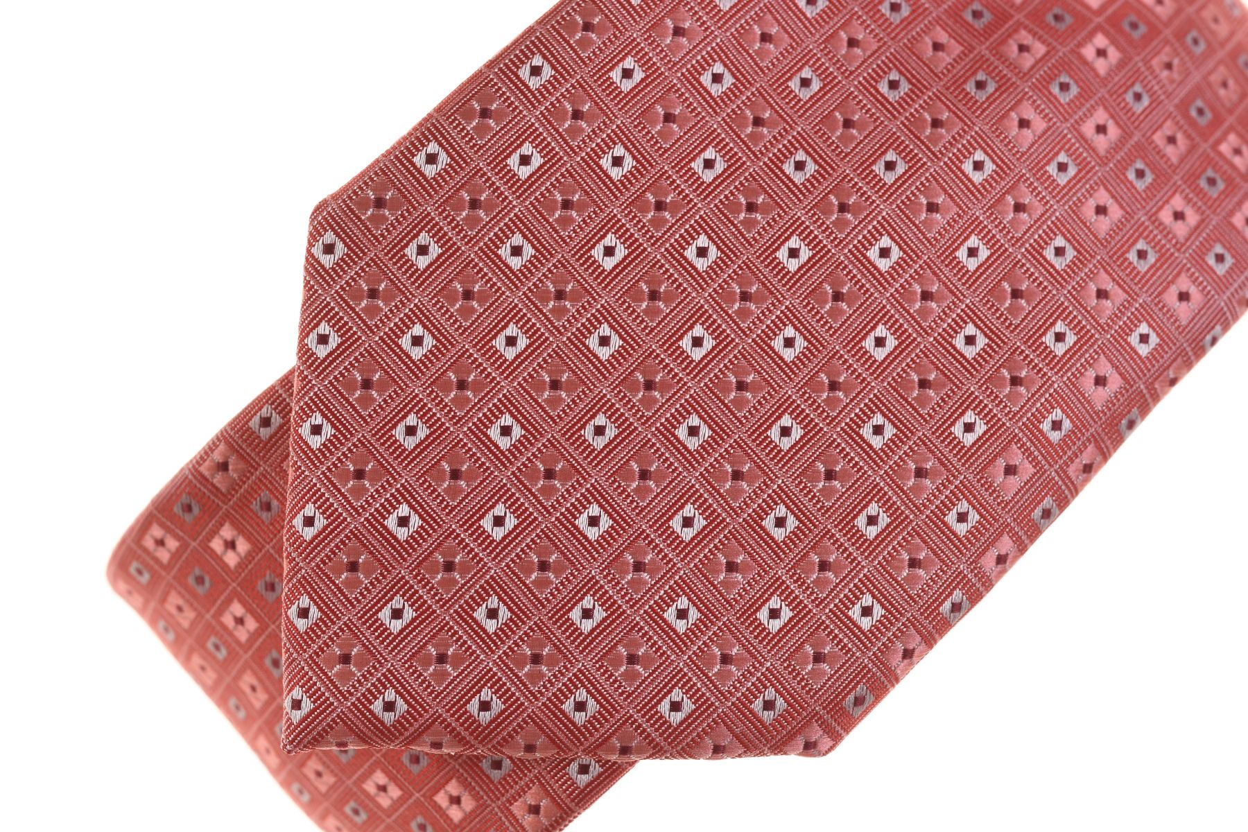 BEXLEYS różowy krawat we wzorek 8,5 cm