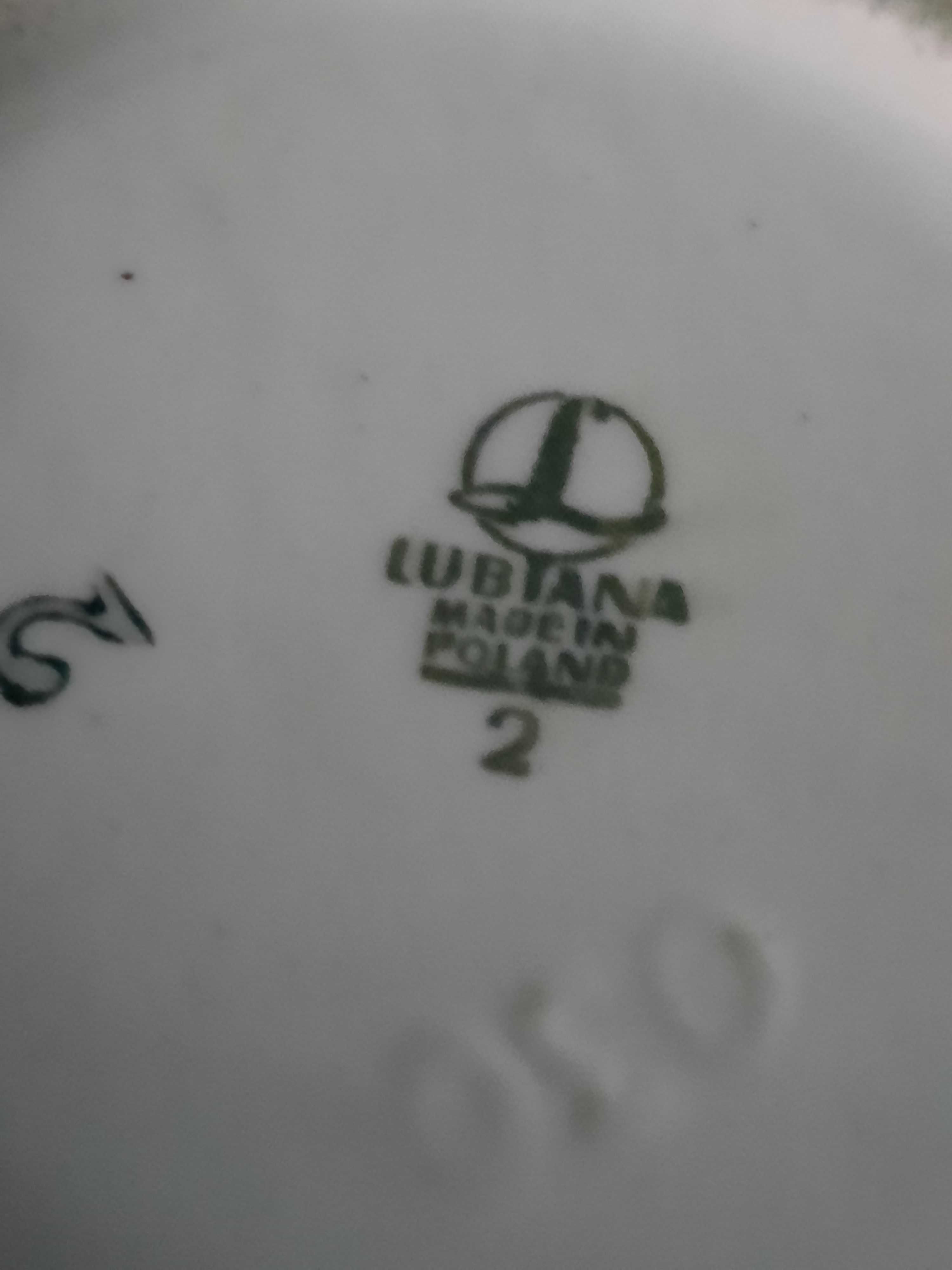 kubek z uchem-porcelana Lubiana, PRL