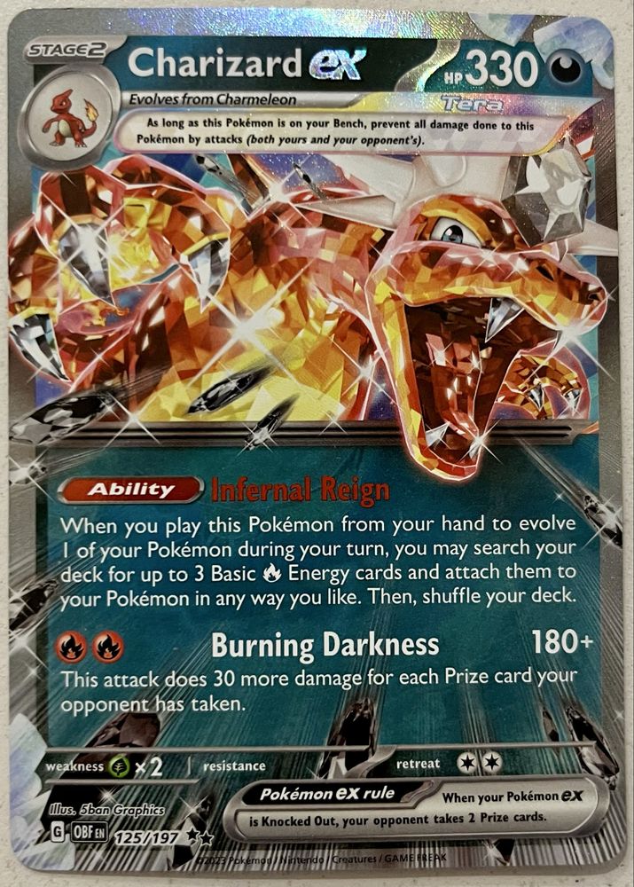 Charizard ex karta pokemon