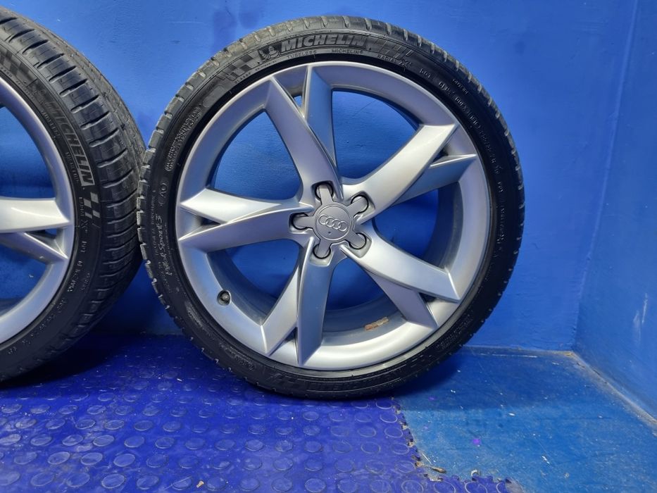 KOMPLET felg Aluminiowych opon Letni AUDI 7,5J x 19" 255/35 ET32 OEM