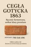 CEGŁA GOTYCKA 1863 – Ręcznie formowana, unikat klasy premium
