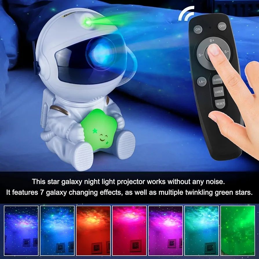 Projektor gwiazd astronauta nebula hr-f3 z pilotem