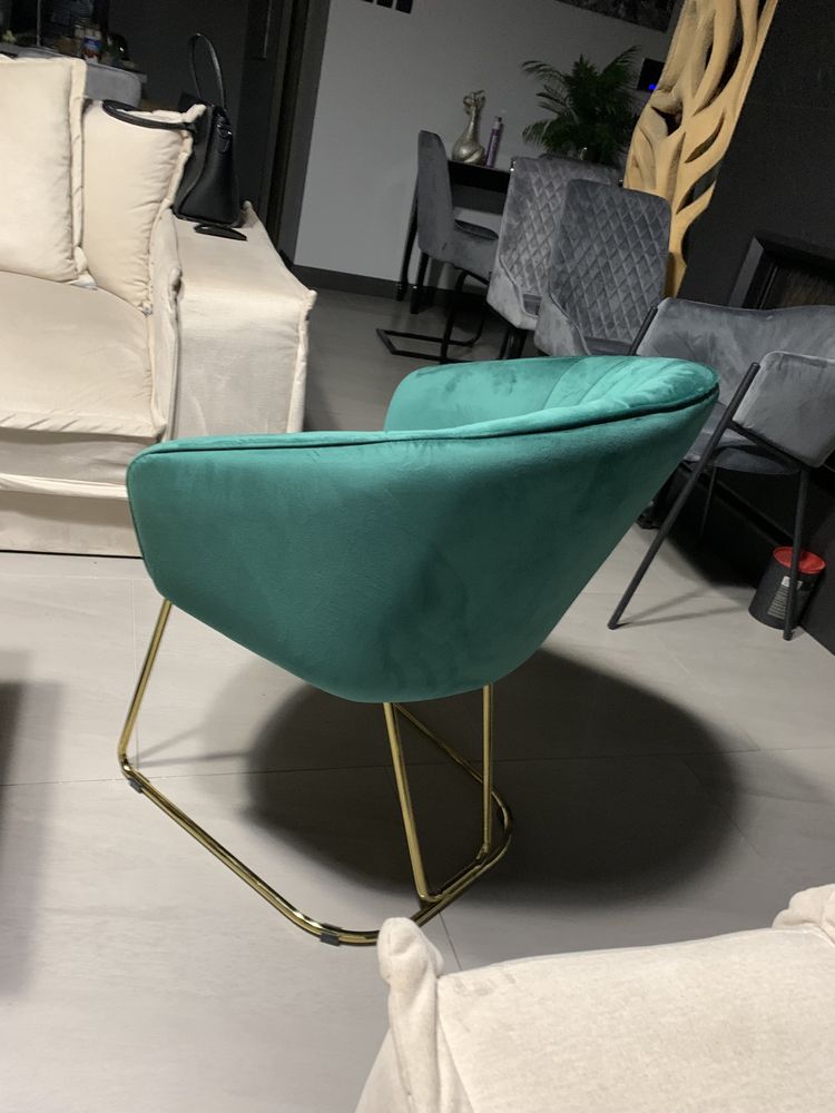 Krzesła złote nowoczesne OKAZJA design