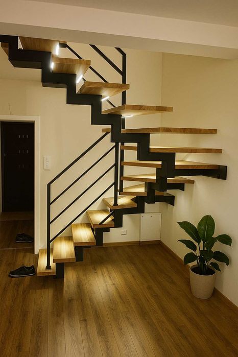 Schody drewniane, dębowe, jesionowe, producent, montaż