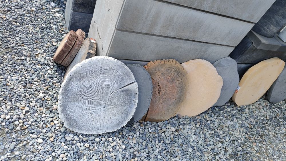 Pień drewnopodobne krążek ogrodowy płyta płytka betonowa taras ogród