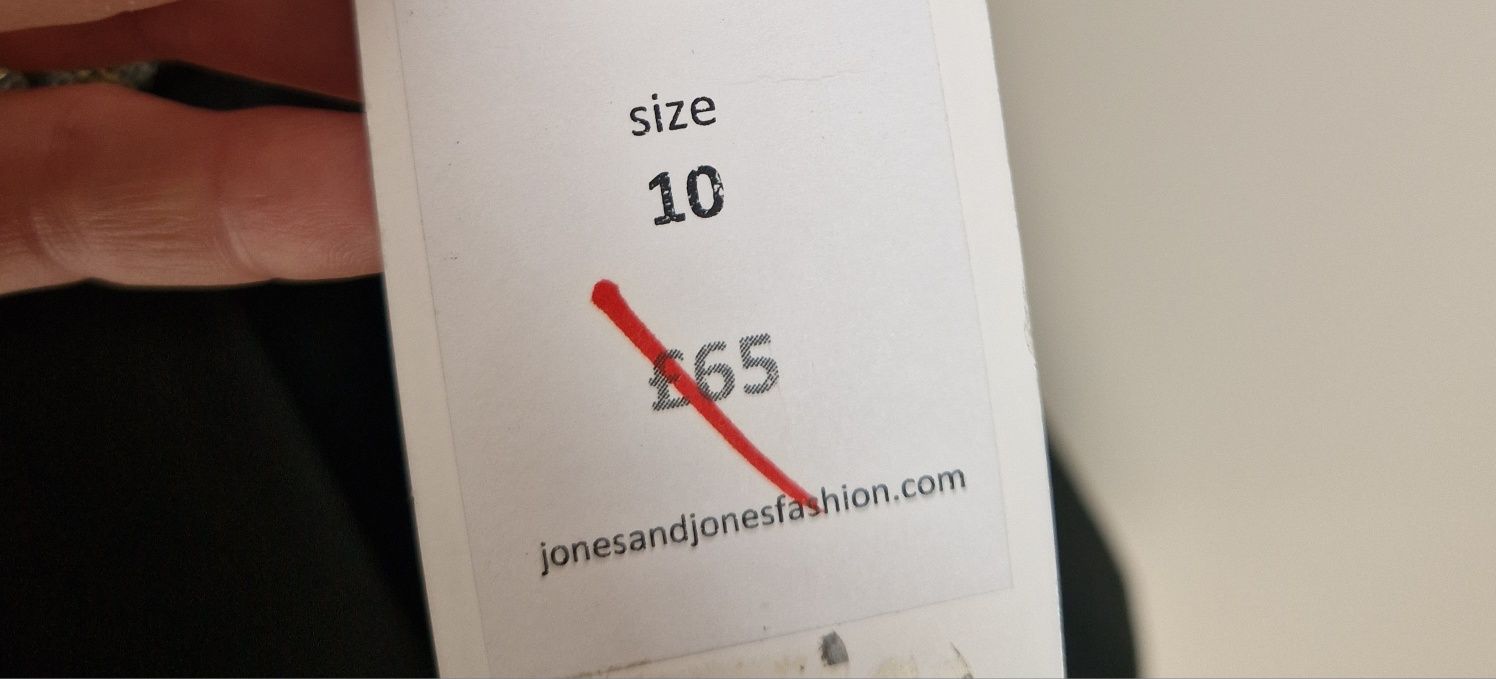 Nowa Sukienka czarna wesele bal r.38 M Jones Jones