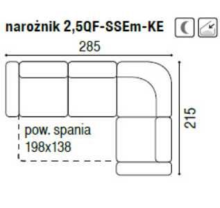 Kanapa narożna SONO skórzana marki GALA COLLEZIONE.