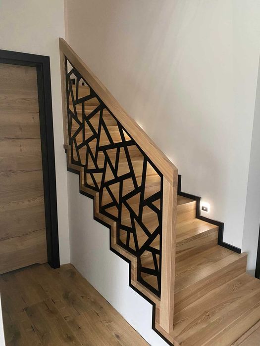 SCHODY drewniane samonośne i na beton RUDA ŚLĄSKA