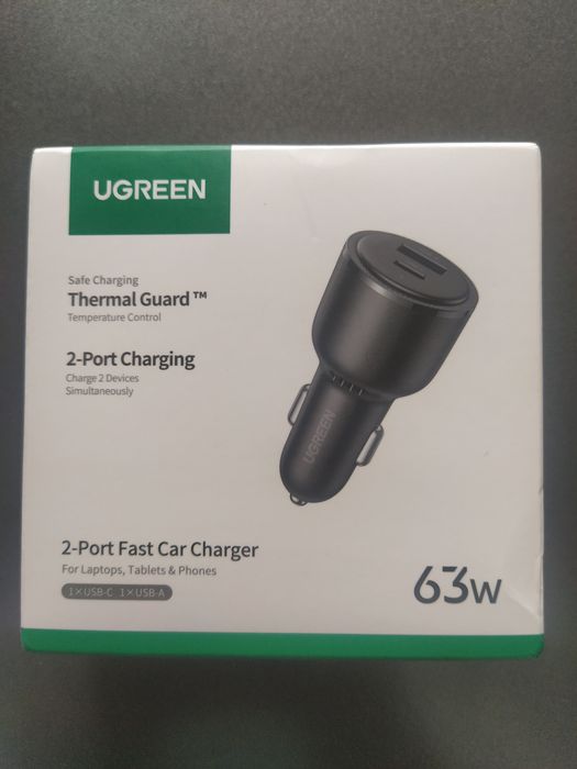 UGREEN Автомобільний зарядний пристрій.