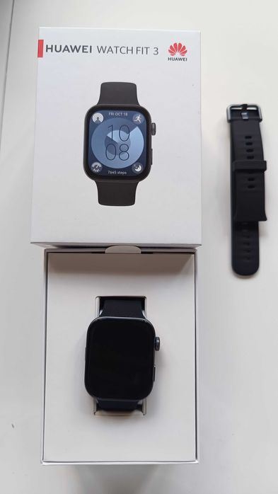 Huawei Watch Fit 3 nowy czarny zegarek