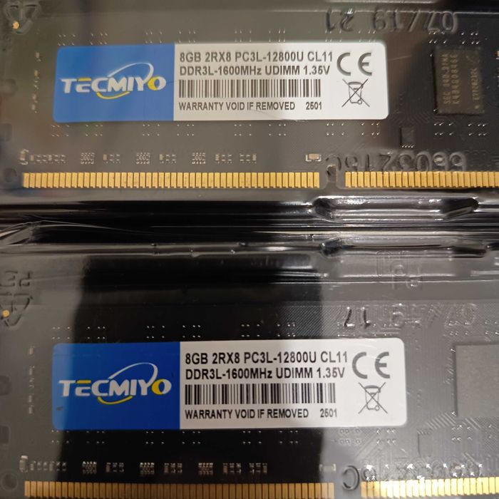 2 pentes Memória RAM DDR3 8GB 1600MHz Tecmiyo