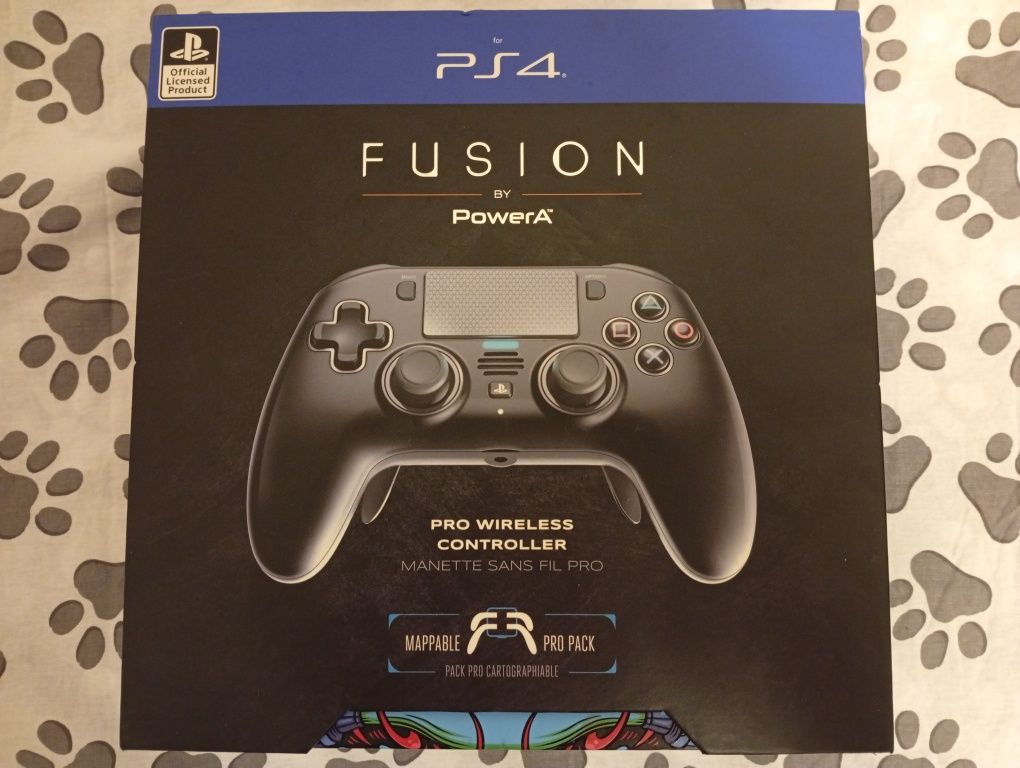 Comando PS4 Pro Fusion Power A wireless + acessórios + bolsa.