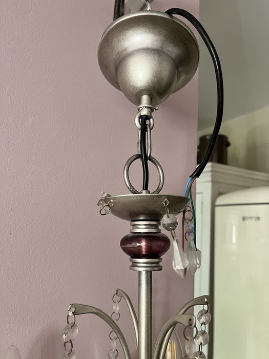 Lampa sufitowa glamour / Zyrandol krysztalowy
