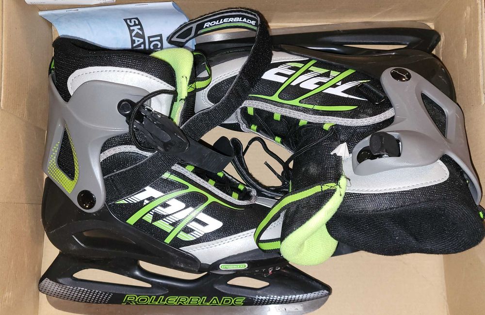 Łyżwy hokejowe młodzieżowe Rollerblade regulowane rozm, 36-40