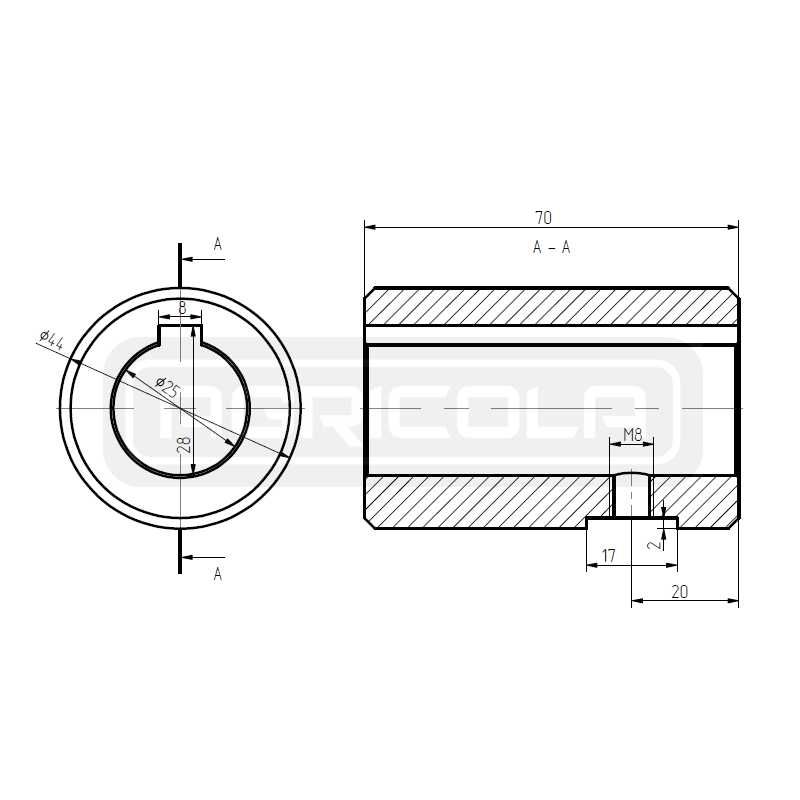 Silnik hydrauliczny BMR 315 z tuleją