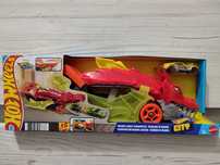 Нова вантажівка транспортер автовоз Hot Wheels Паща дракона пасть драк