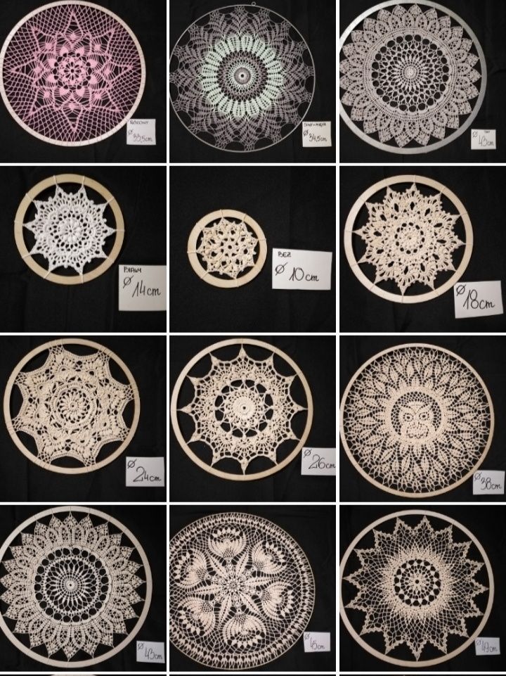 3d mandala rozeta łapacz snów na szydełku