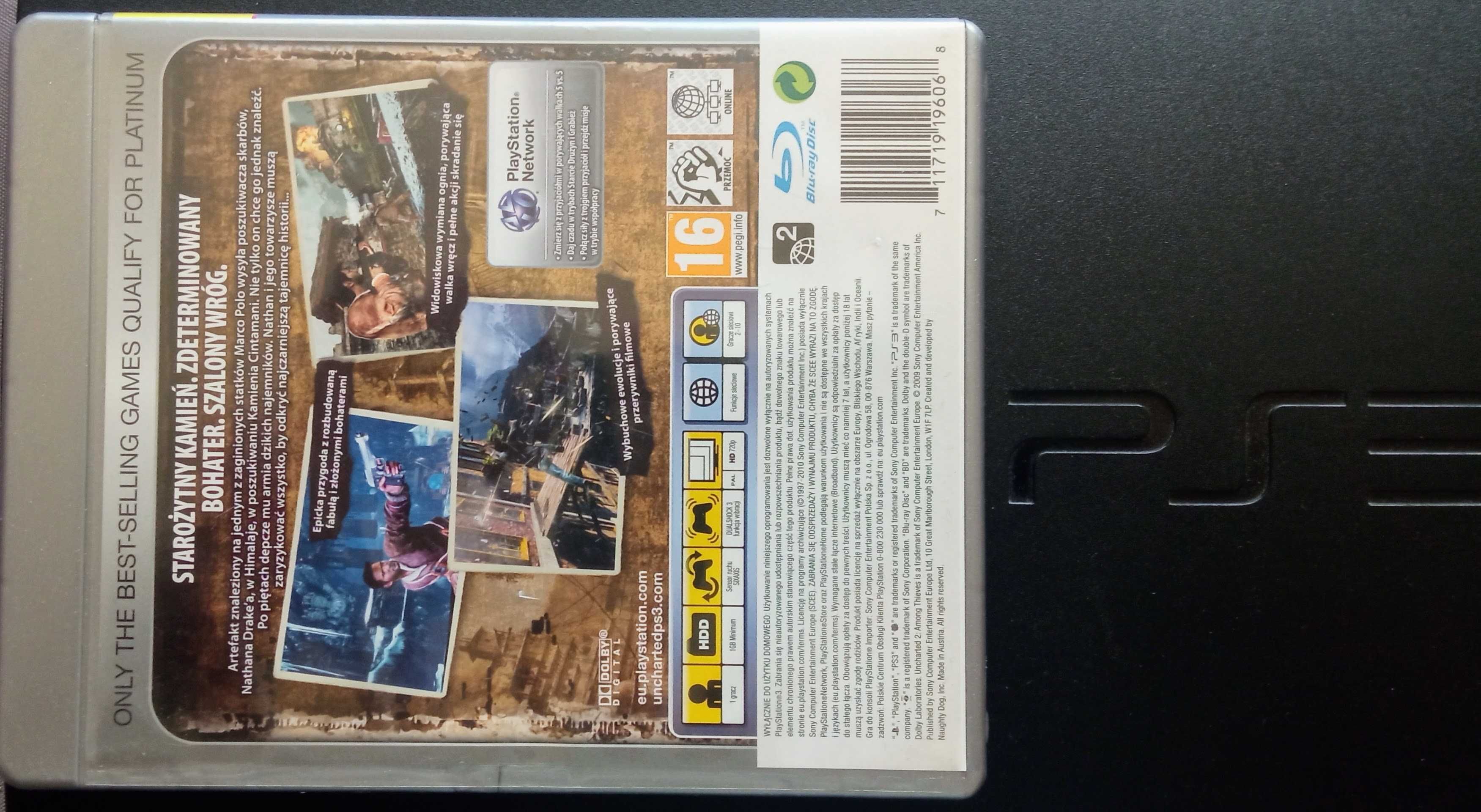 Gra PS3 - Uncharted II - Oryginalne Opakowanie Jak Nowa