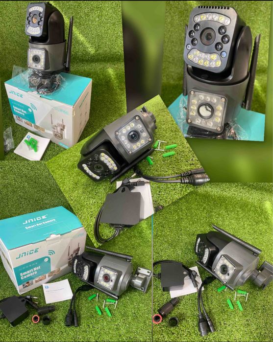 Уличная камера Wifi вайфай видеокамера  JNice 8Мп з 2 об'єктивами