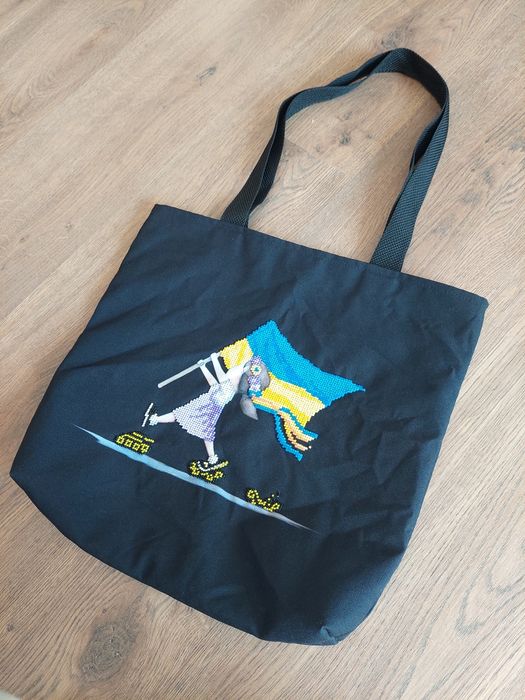 Ручна робота - еко сумка (шопер) вишитий бісером