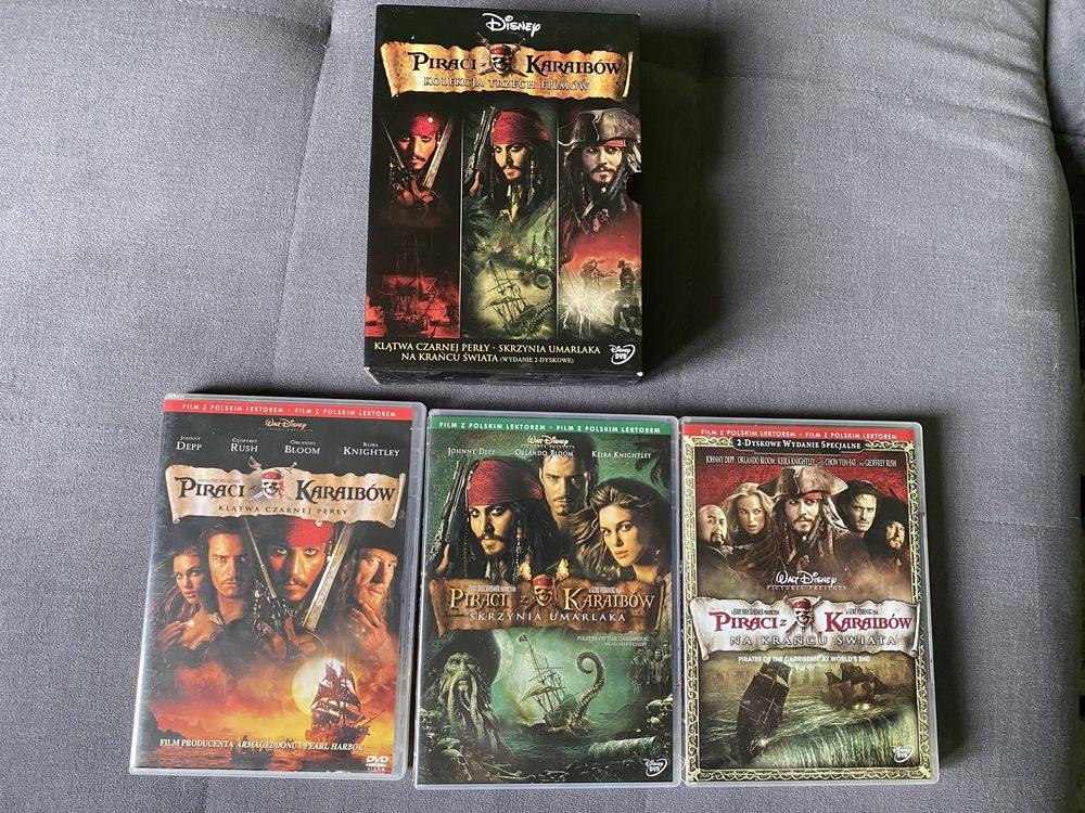 Kolekcja płyt DVD Piraci z Karaibów