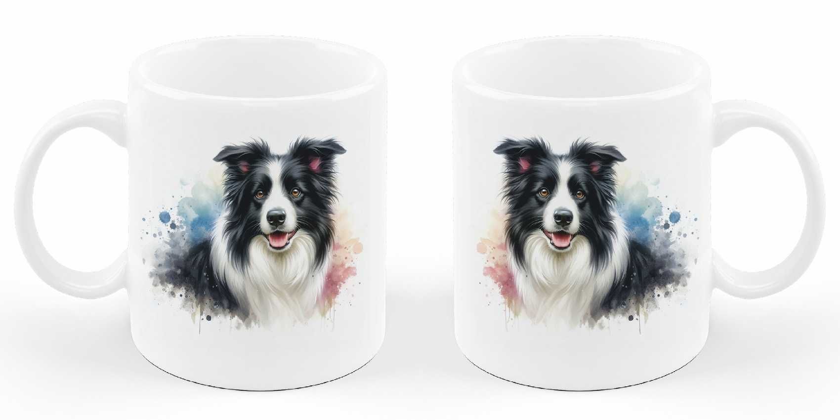 Kubek Pies Border Collie ceramika 330 ml