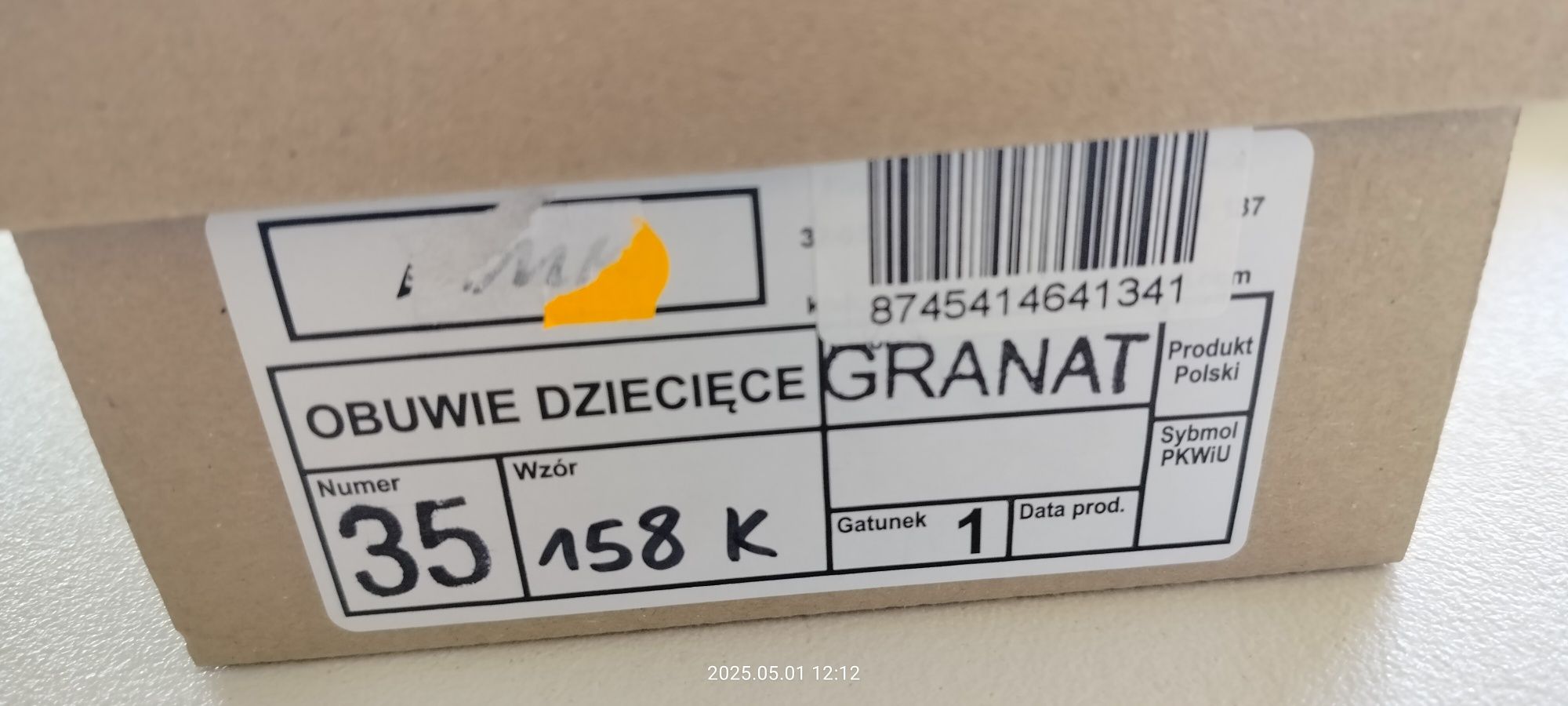 Buty eleganckie chłopięce r. 35