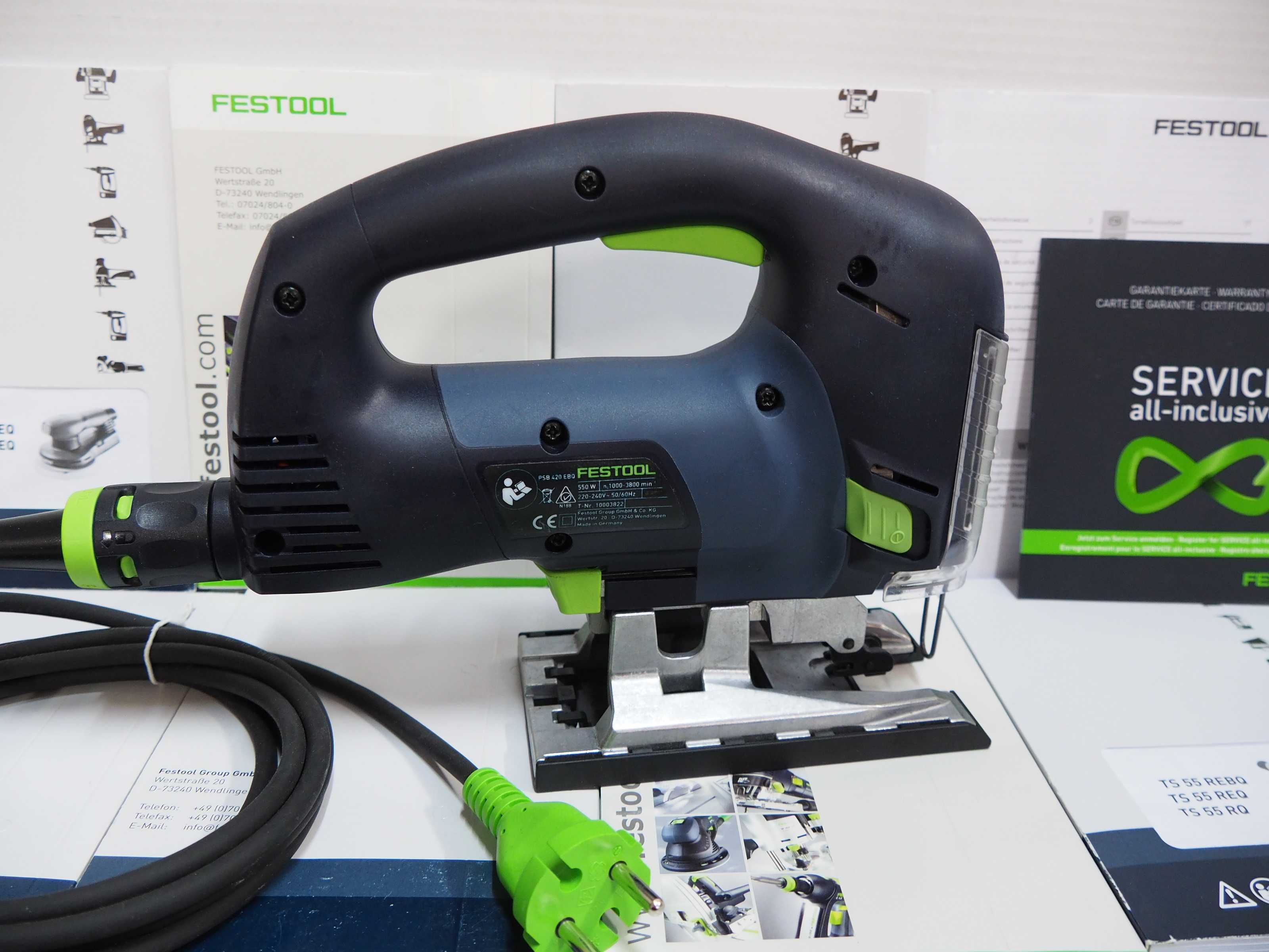 Wyrzynarka bezszczotkowa FESTOOL PSB 420 EBQ-PLUS nowa z kablem 400