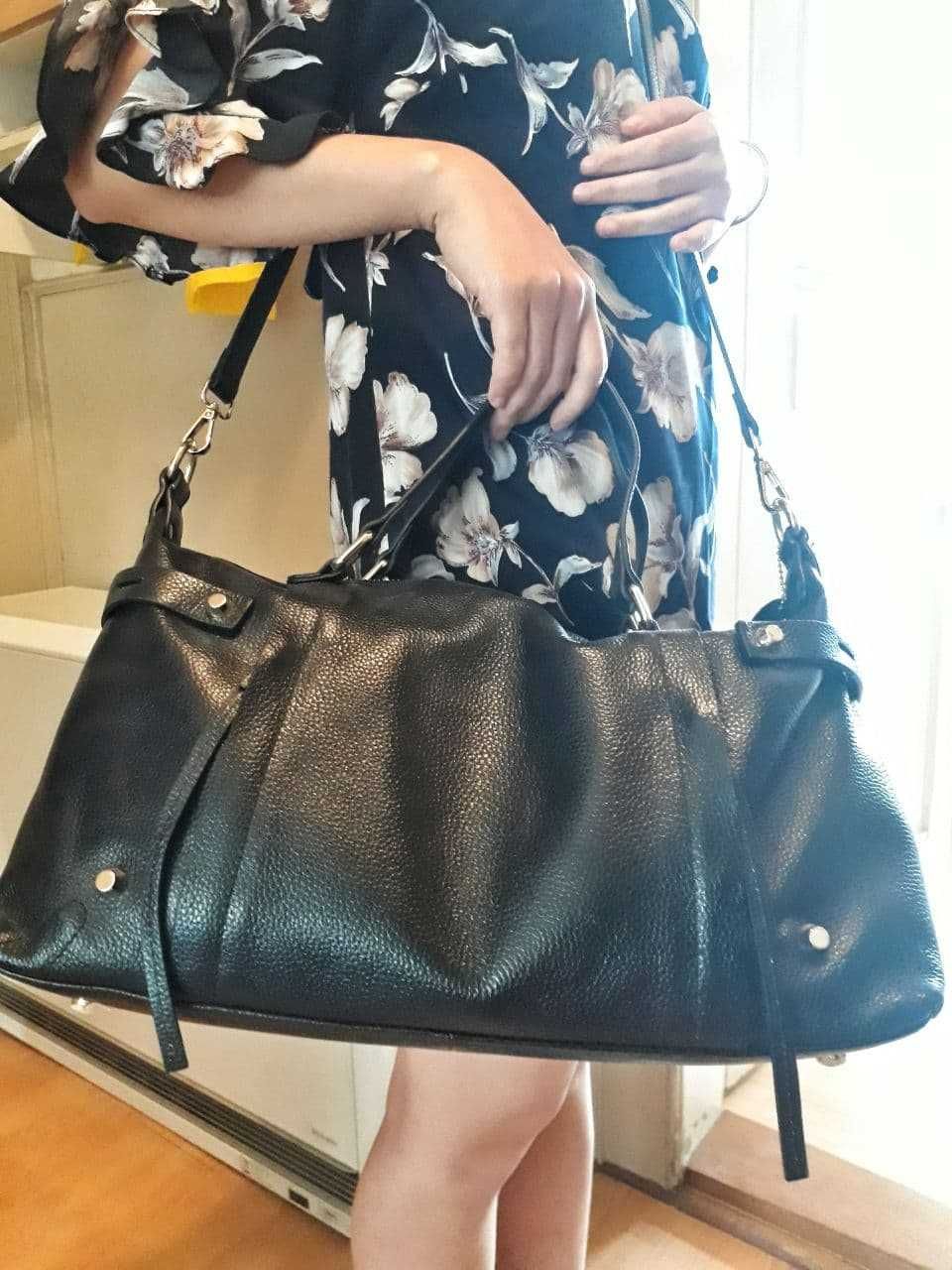 bolsa de couro/mala de ombro para mulheres