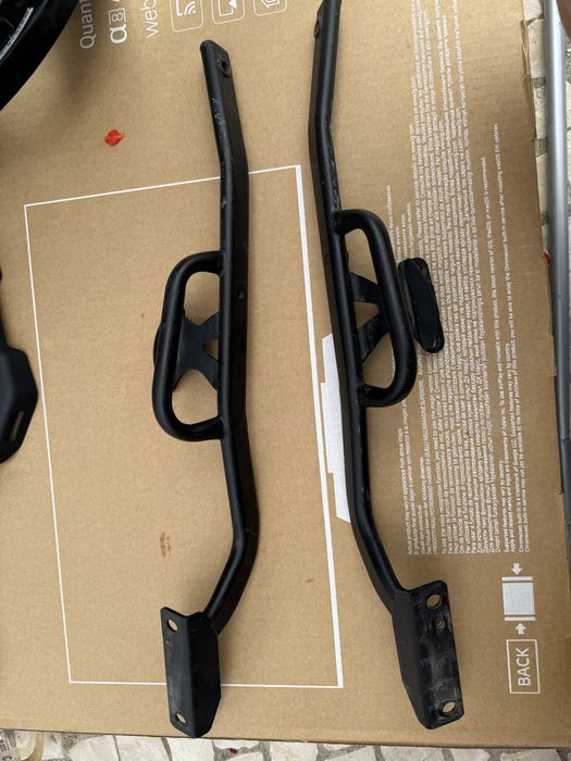 Retrovisores e placa + suporte da VFR MOTO