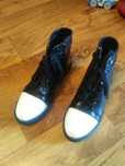 Buty/półbuty czarno/białe jesienno-zimowe. 39. Nowe