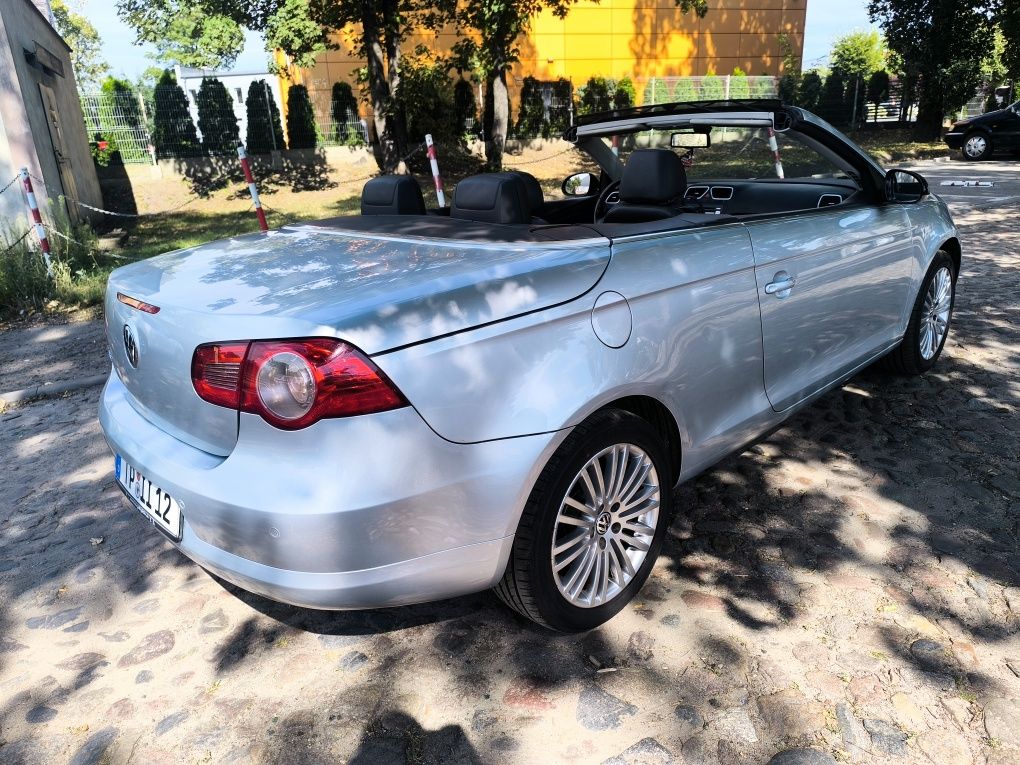 VW Eos Cabrio 1.6 benzyna Twardy dach Alu Klima Nowe opony Z Niemiec